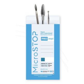 Bolsas de Esterilización Transparentes para calor seco y vapor 60x100mm MicroSTOP