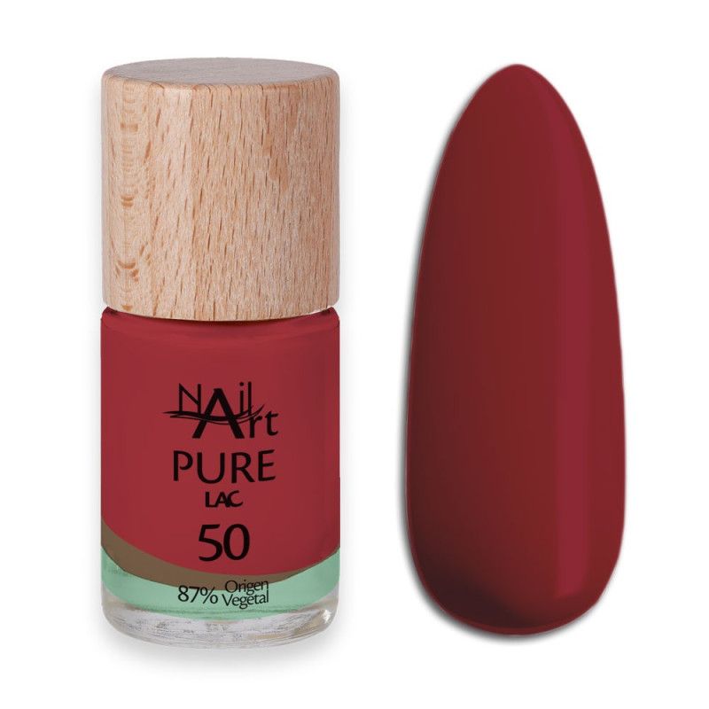 PURE LAC 50 Rojo Vino Esmaltes Naturales 87%