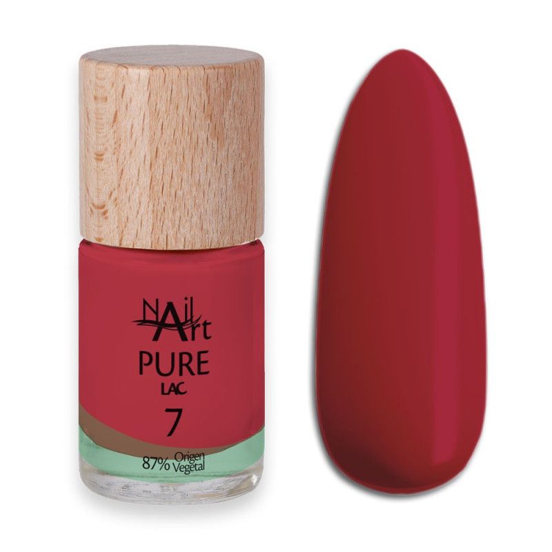 PURE LAC 7 Rojo Oscuro Esmaltes Naturales 87% PURE LAC 7 Rojo Oscuro Esmaltes Naturales 87%