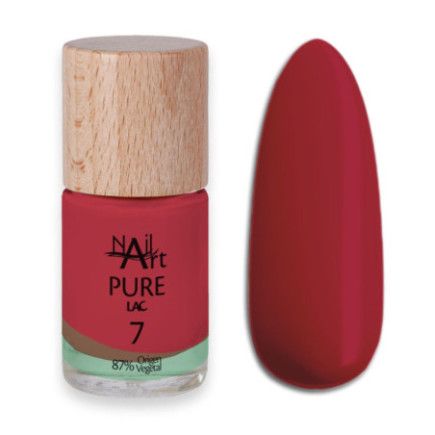 PURE LAC 7 Rojo Oscuro Esmaltes Naturales 87%