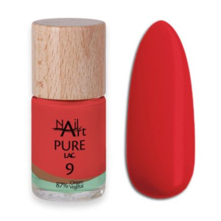 PURE LAC 9 Rojo Claro Esmaltes Naturales 87%