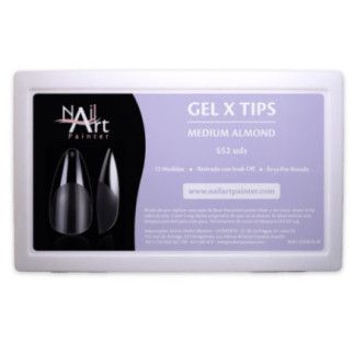 Gel X Tips Medium Almond 552uds