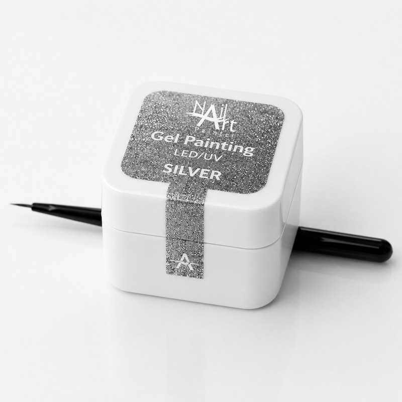 UV-Gel Painting Silver