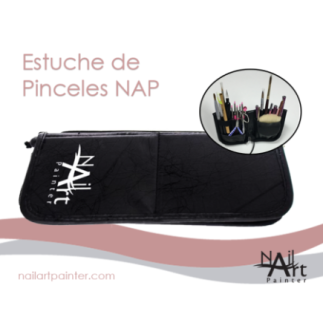 Estuche de Pinceles Plegable con Soporte