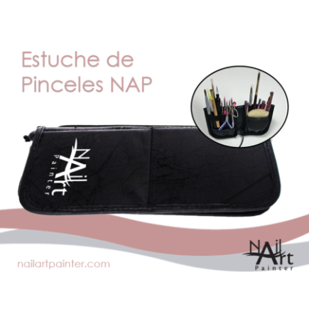 Estuche de Pinceles Plegable con Soporte