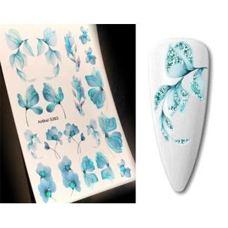 Pegatinas Al Agua Rosas Con Brillantes