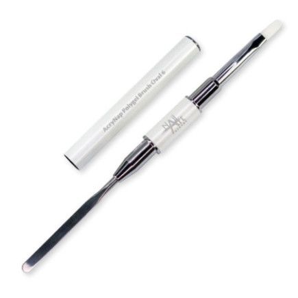 Pincel AcryNap Polygel Brush Oval 6 Con Espátula