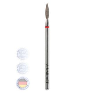 Fresa Diamante Llama Suave Roja 021